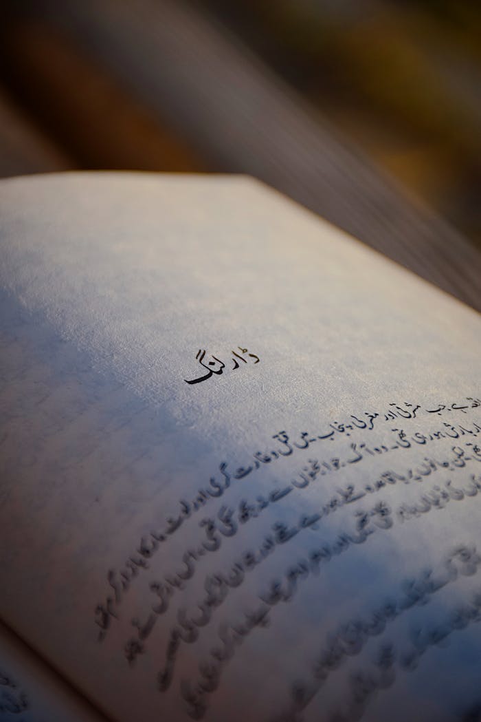 Close Up Shot of a Book
